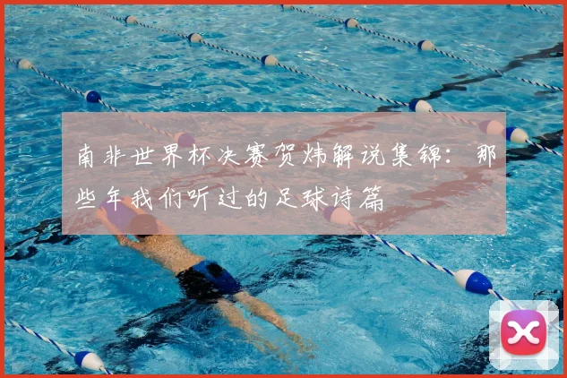 南非世界杯决赛贺炜解说集锦：那些年我们听过的足球诗篇