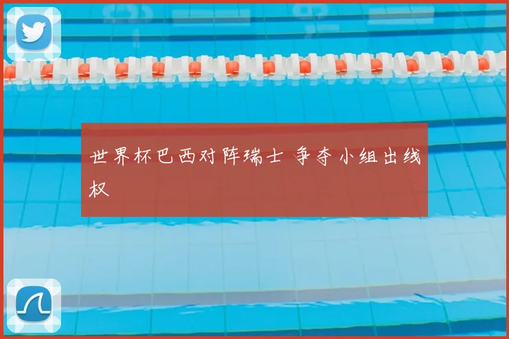 世界杯巴西对阵瑞士 争夺小组出线权
