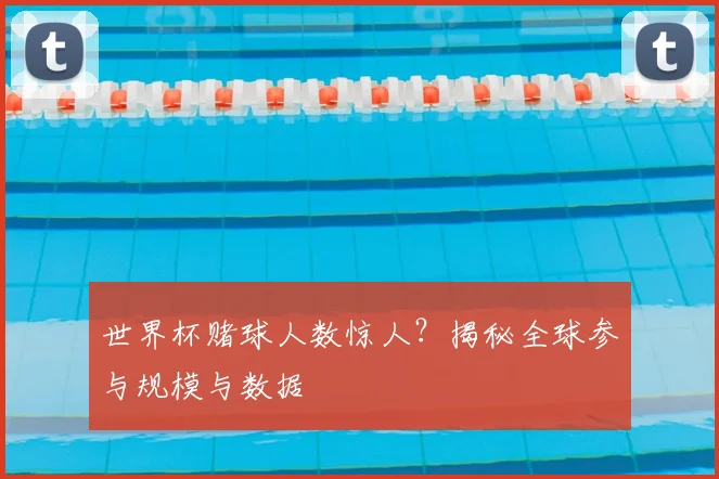 世界杯赌球人数惊人？揭秘全球参与规模与数据